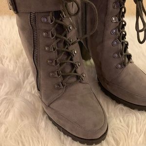 Pracida Lace-Up Ankle Bootie